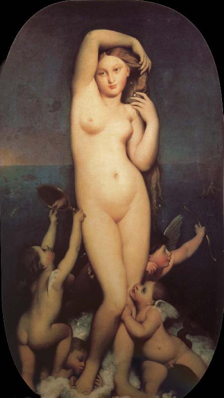 Jean-Auguste Dominique Ingres Love and beautiful goddess